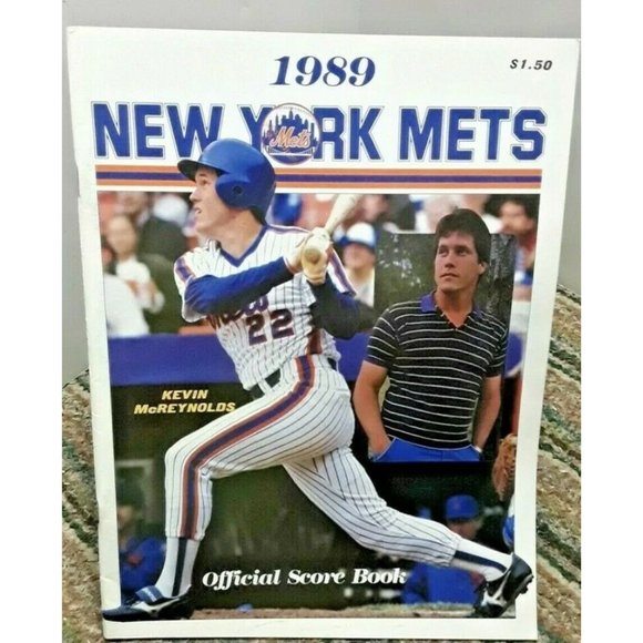 new york mets Other - 1989 New York Mets Official Score Book against